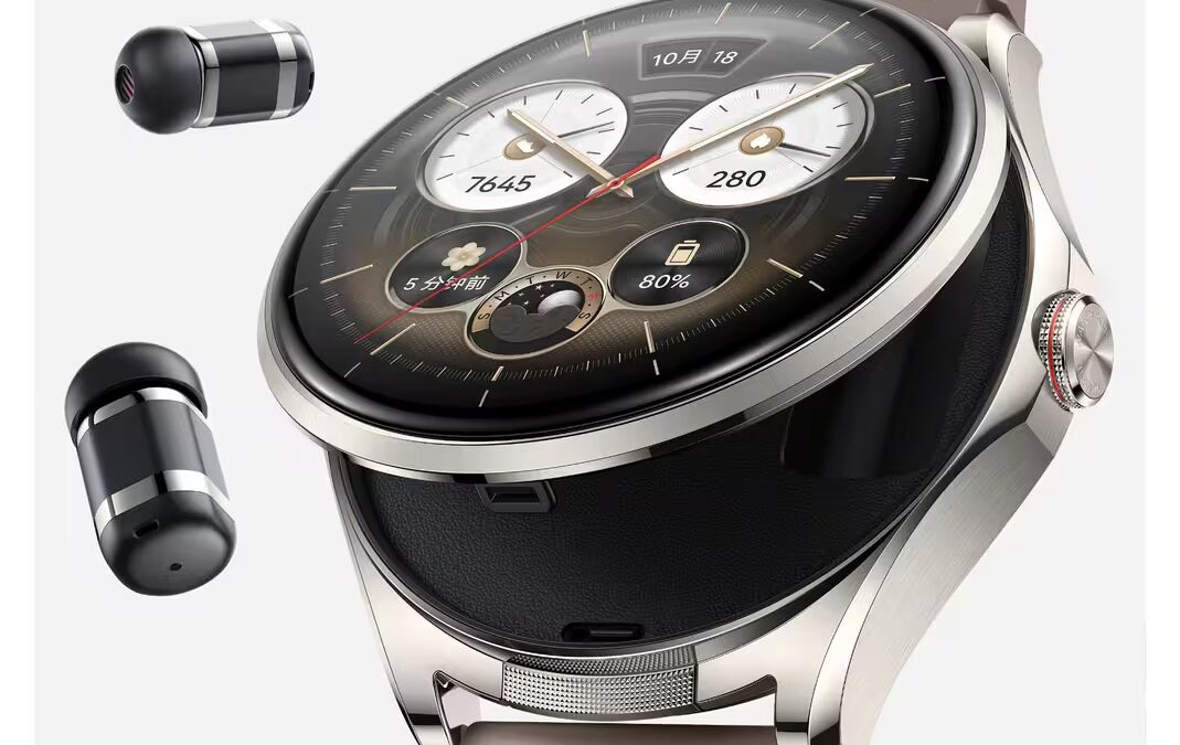Умные часы Huawei Watch Buds 2 с кожаным ремешком