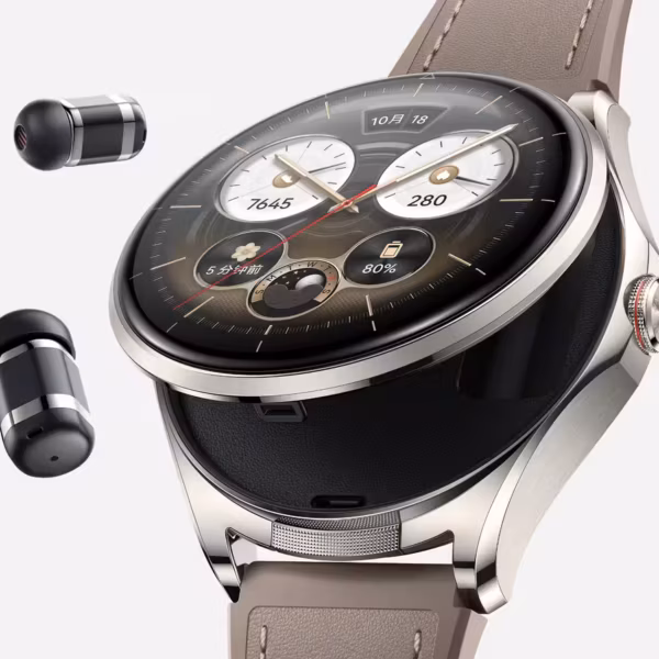 Умные часы Huawei Watch Buds 2 с кожаным ремешком