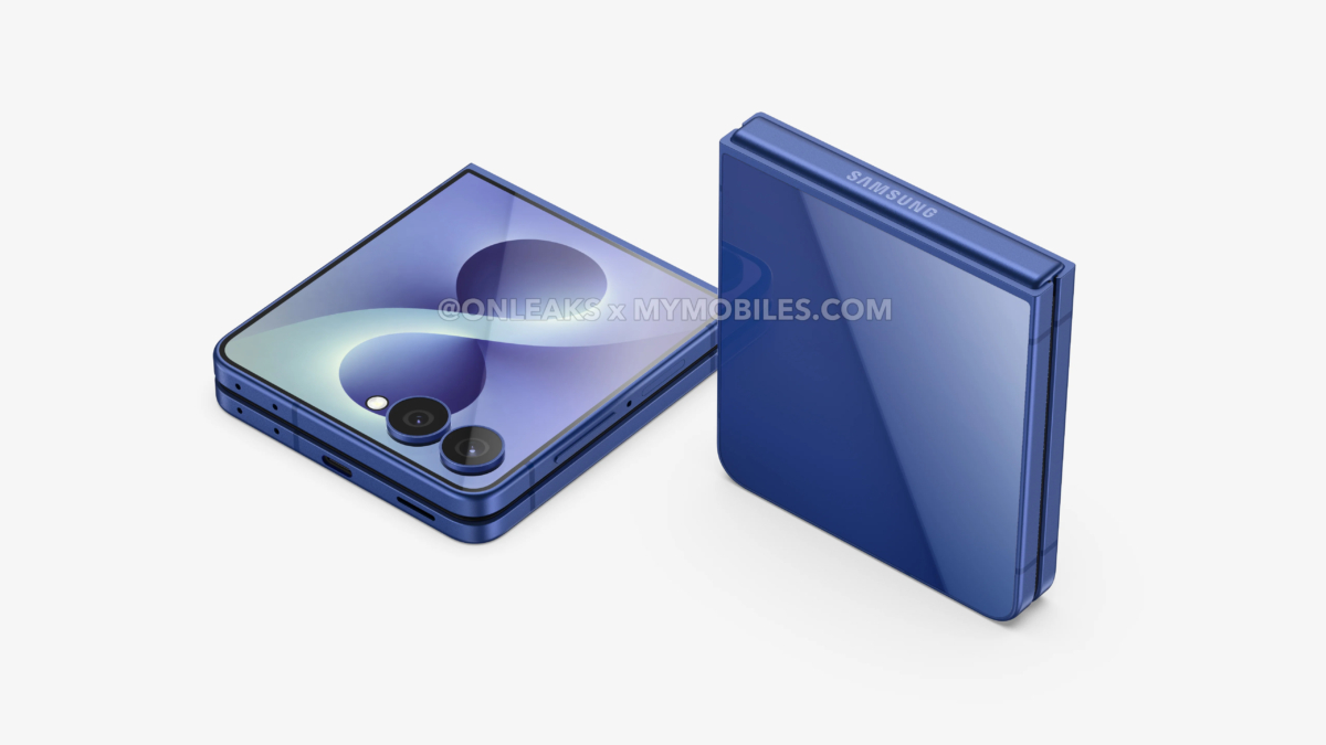 Складной телефон Samsung Galaxy Z Flip 4 в раскрытом виде