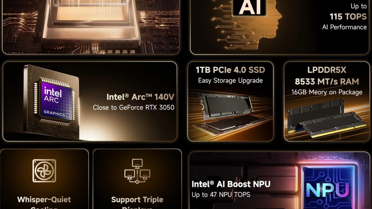 Мини-ПК AuBox X с Core Ultra 7 и графикой RTX 3050