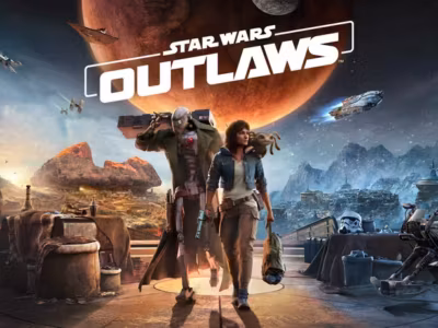 Персонажи из Star Wars Outlaws идут по планете