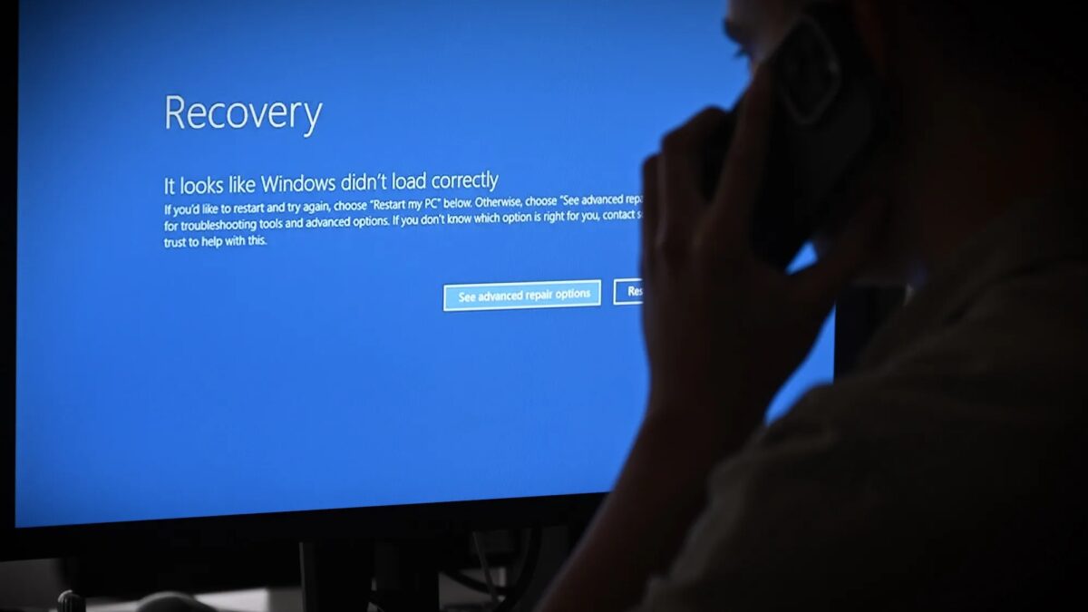 компьютер экран сообщение Windows recovery ошибка
