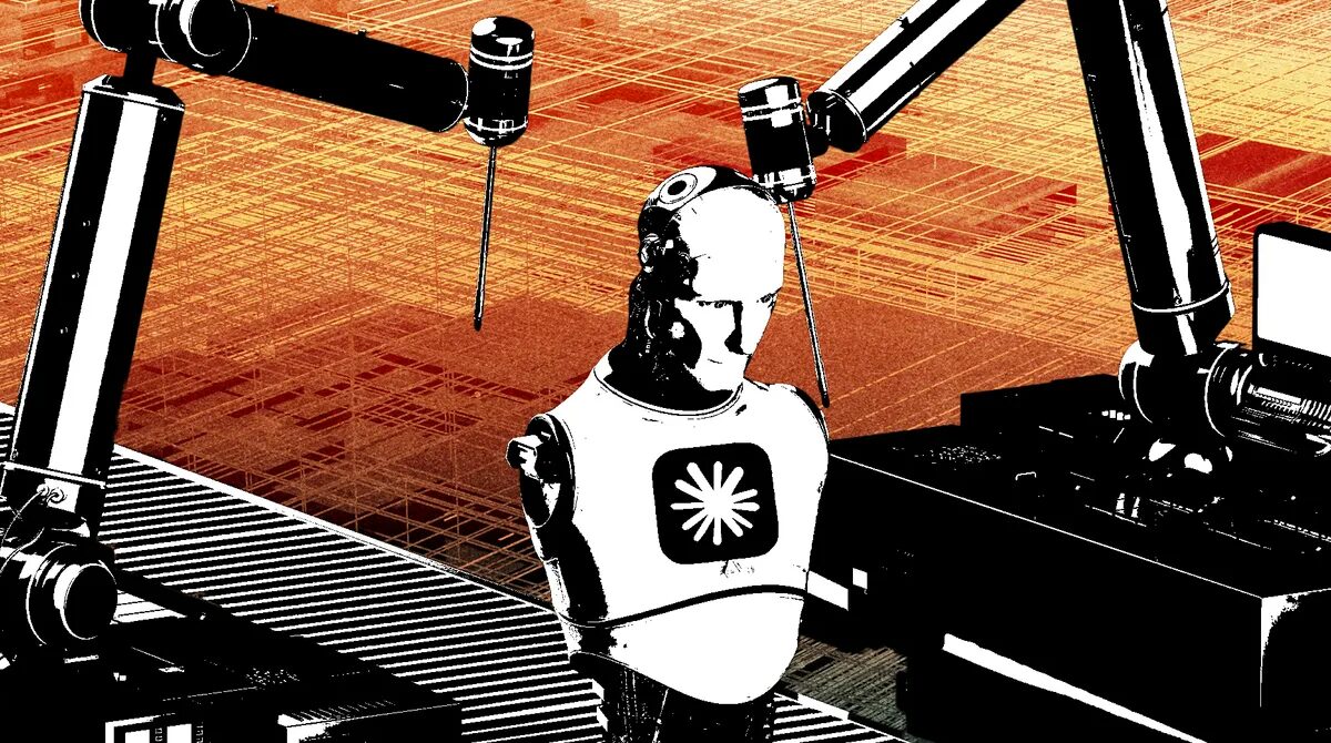 Робот с двумя манипуляторами Anthropic запуск AI-агентов