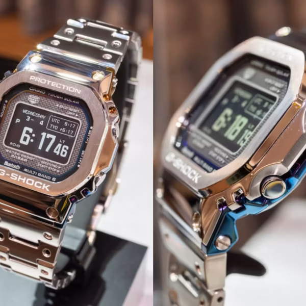 Часы Casio G-Shock GMW-BZ5000RC-1 с металлическим корпусом и браслетом