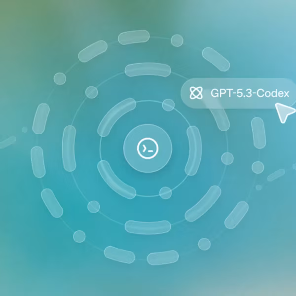 Фон с кругами и линиями GPT-5.3-Codex