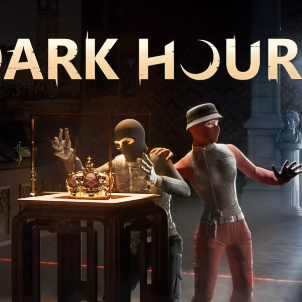 Две маскированные фигуры с оружием в тёмной комнате в Dark Hours
