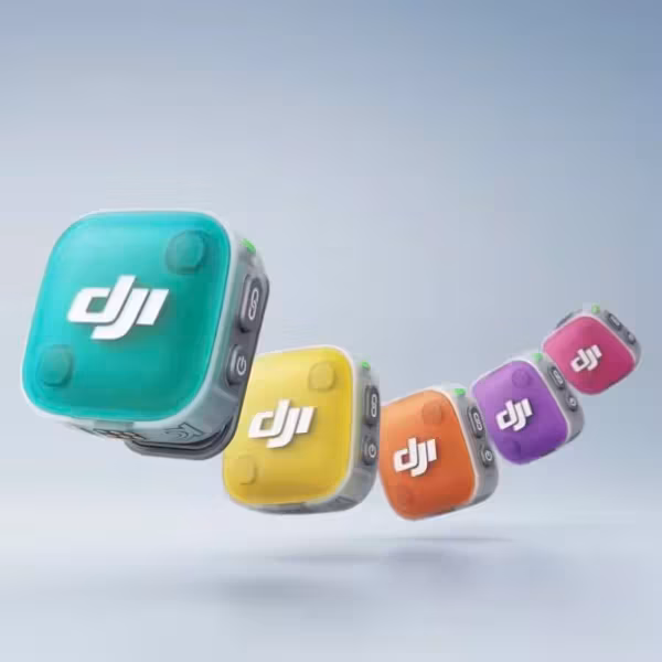 цветные квадраты с логотипом DJI Mic Mini 2