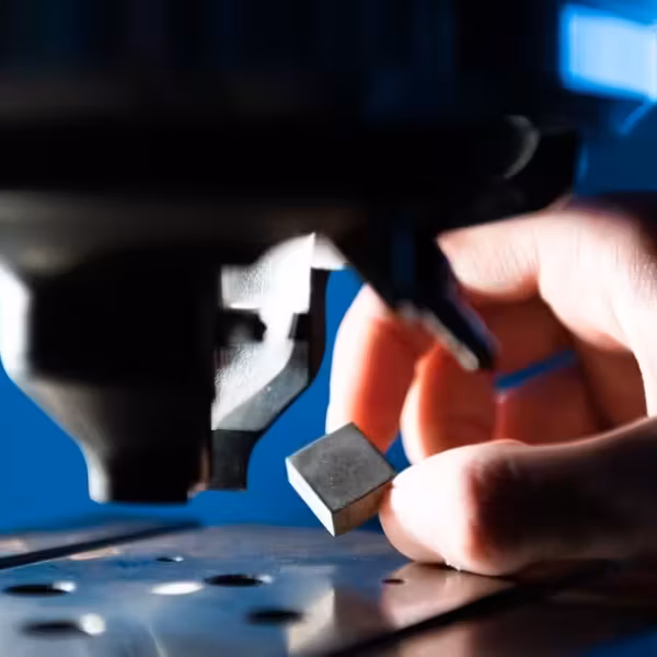 Обработка образца в лаборатории МИСИС магнитных материалов