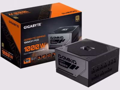 Блок питания GIGABYTE Gaming 1000W и коробка