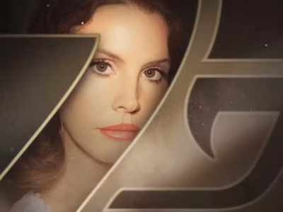 Лана Дель Рей на обложке с крупным планом лица