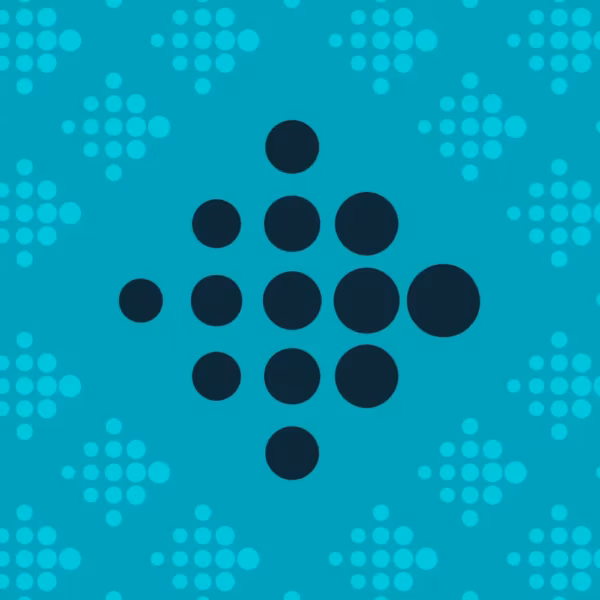 Изображение фона с голубым узором и логотипом Fitbit