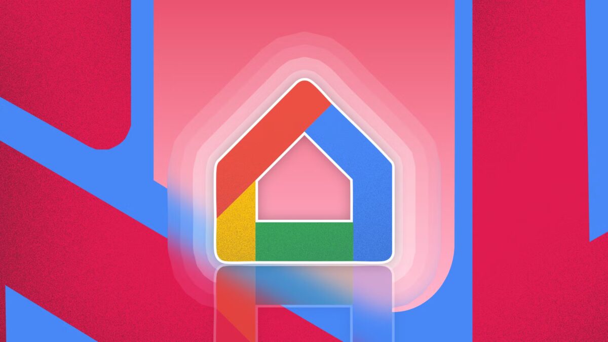 Логотип Google Home с графическими элементами и цветами