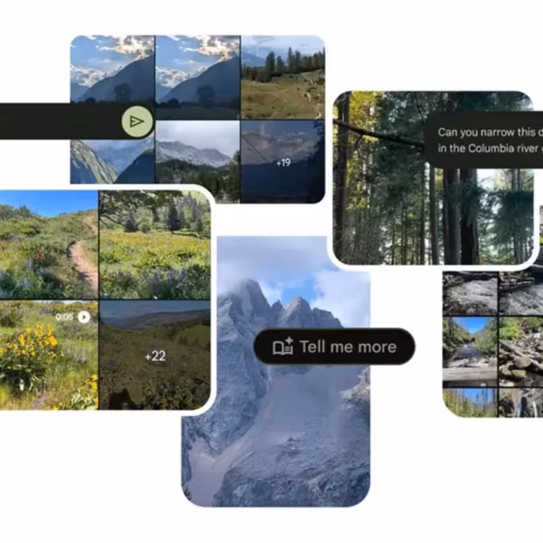Многослойные фотографии природы в Google Photos на Android