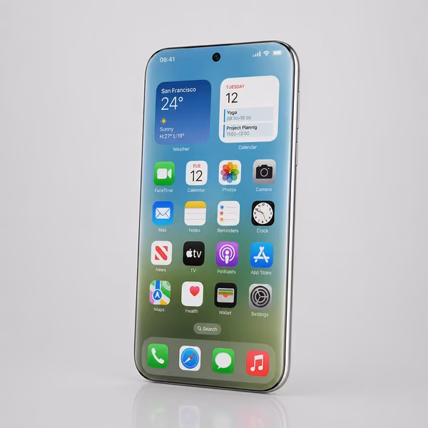 Liquid Glass Display на новом iPhone 13 Pro