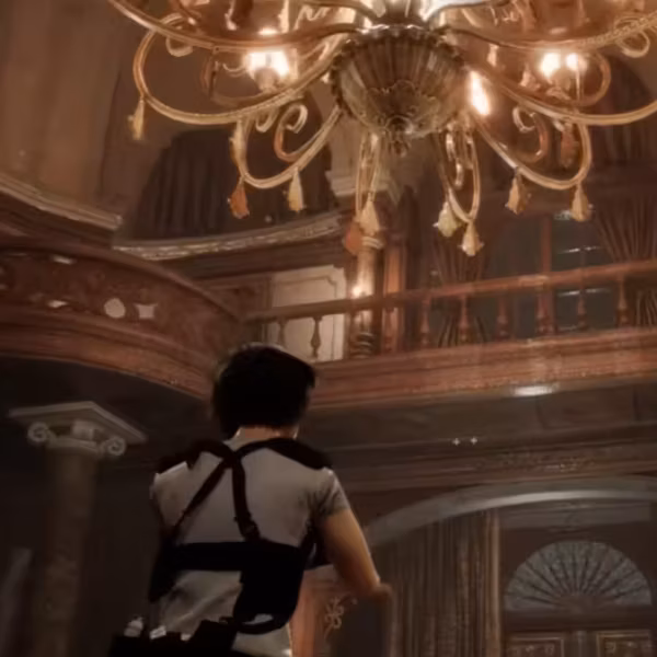 Гардеробная с балконом в стиле Resident Evil Unreal Engine 5