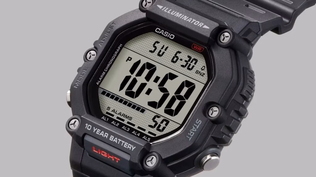 Цифровые часы Casio AE-1600HX крупный экран
