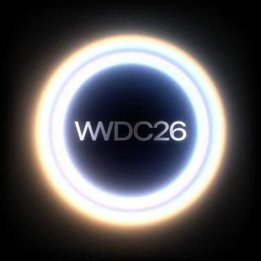 Кольцевая световая орбита с надписью WWDC26