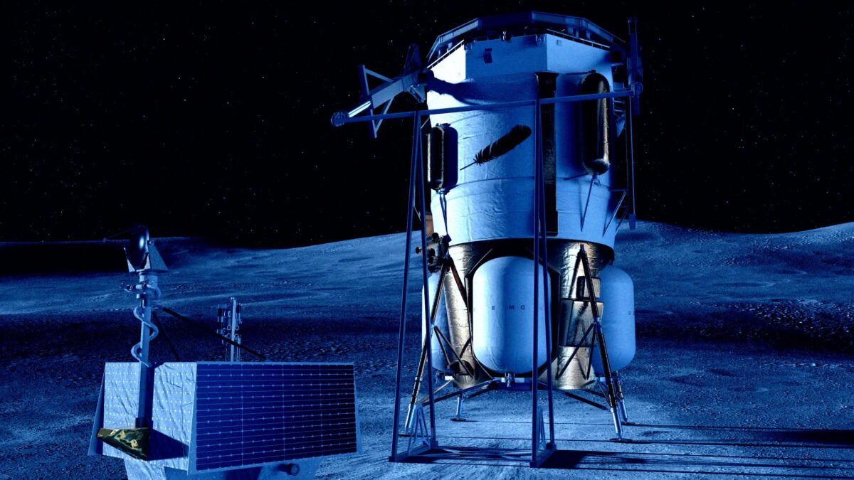 Спускаемый аппарат и солнечная панель NASA  Неудача New Glenn