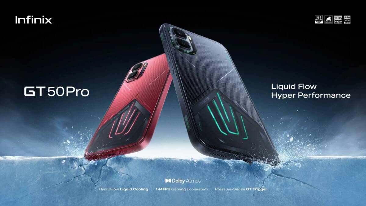 Игровой смартфон Infinix GT 50 Pro с задним дизайном