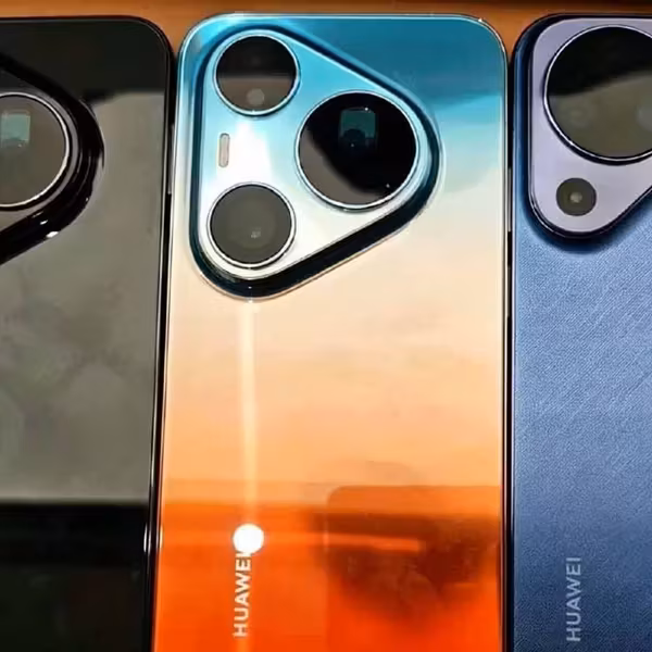Три смартфона Huawei Pura 90 с разными задними крышками