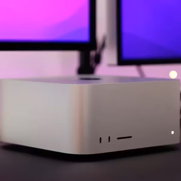 Индикация светодиода и разъёмы Mac Studio