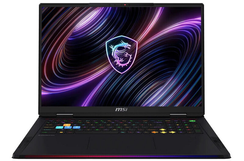 Игровой ноутбук MSI Raider с открытым экраном