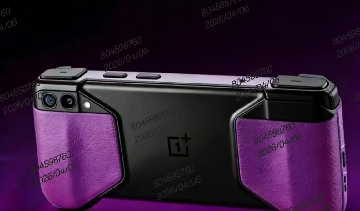 Игровая консоль OnePlus с двумя джойстиками и дисплеем