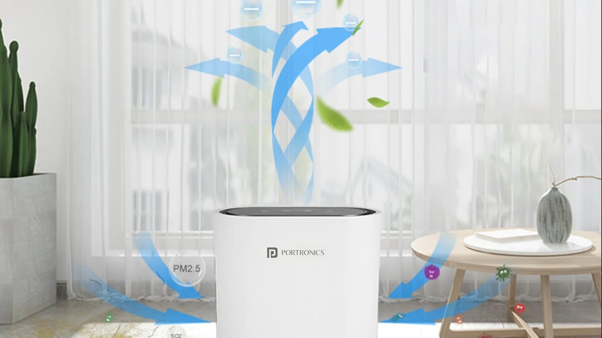 Очиститель воздуха Portronics Air X с фильтром HEPA и УФ-стерилизацией