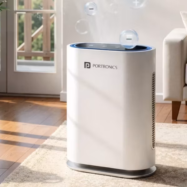 Очиститель воздуха Portronics Air X в гостиной