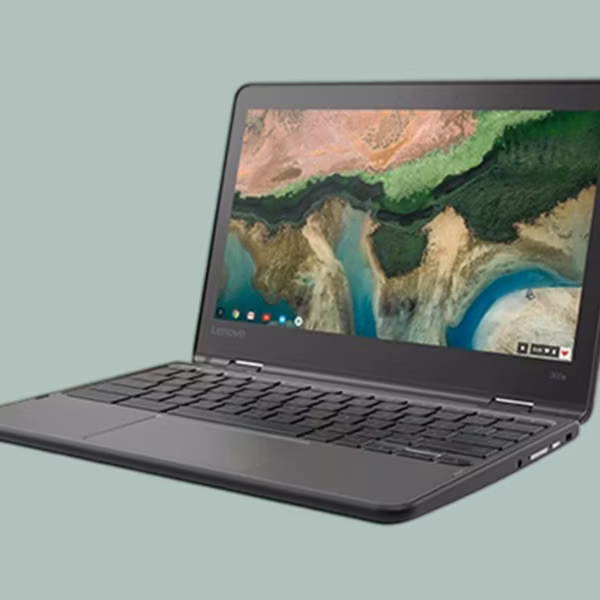 Ноутбук Lenovo 300e Chromebook открытый экран клавиатура