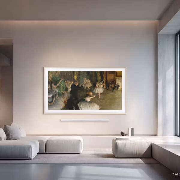 Гостиная с картиной The Frame Pro Samsung по артикулу