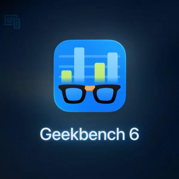 Иконка Geekbench 6 с графиками и очками Intel BOT