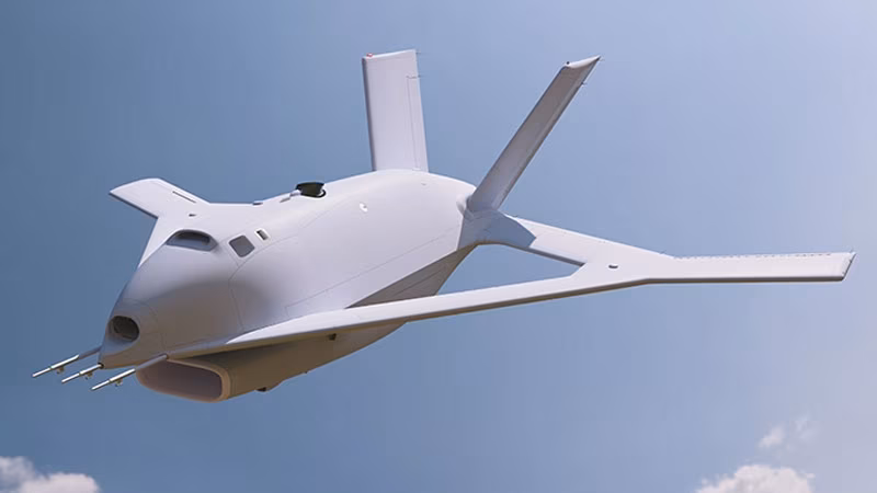 Самолет X-65 от Aurora Flight Sciences в небе