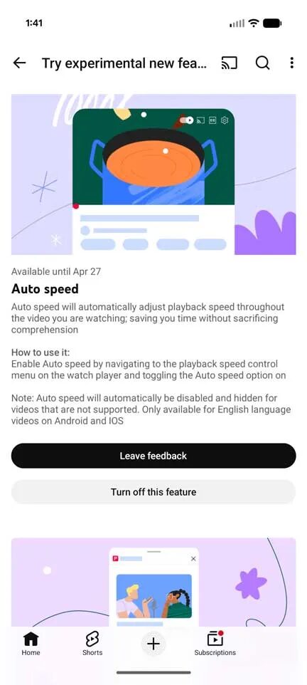 YouTube тестирует функции Auto Speed и On-the-go для пользователей Premium на Android