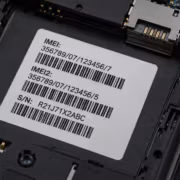Внутреннее устройство смартфона с наклейкой IMEI Минцифры