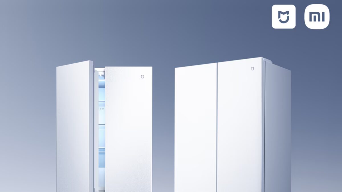 Белый холодильник Mijia Pro 508L с закрытыми дверцами