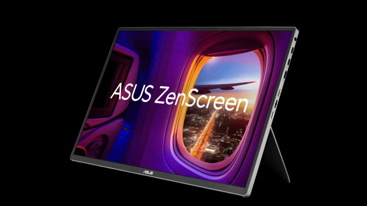 Портативный OLED-монитор ASUS ZenScreen MQ16FC с подставкой