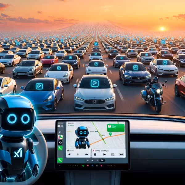 Робот Grok и автомобили с интерфейсом Apple CarPlay