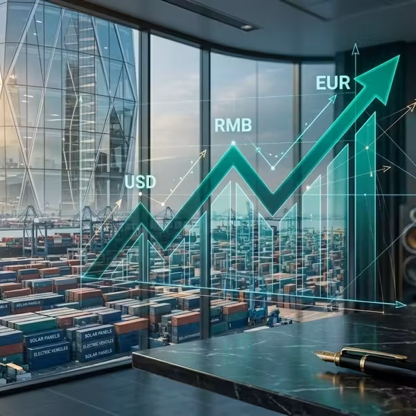 График роста акций на фоне промышленной зоны HSBC
