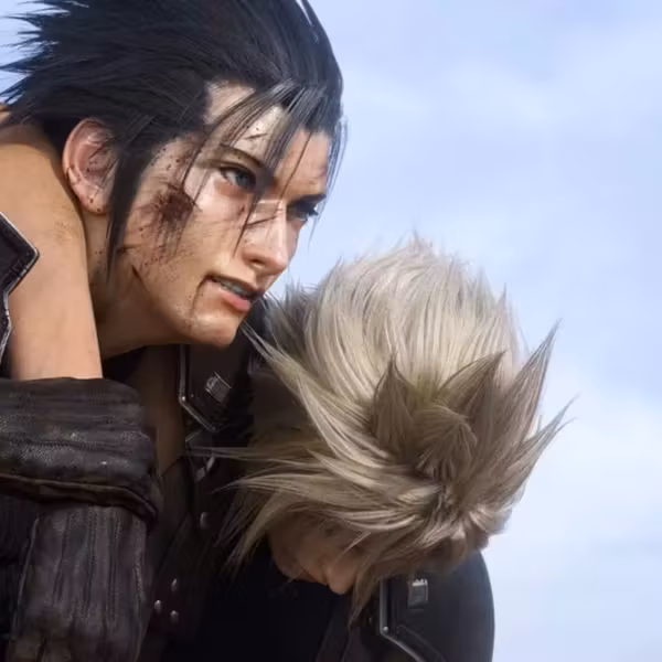 Персонажи из Final Fantasy с оружием в руке