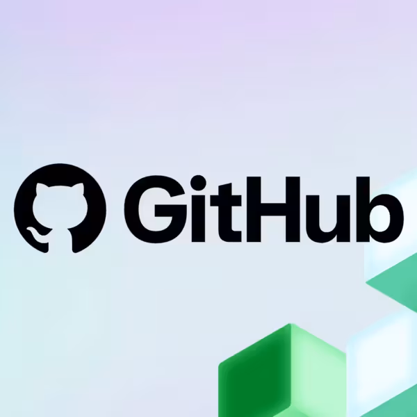 Логотип GitHub около текста Взлом GitHub
