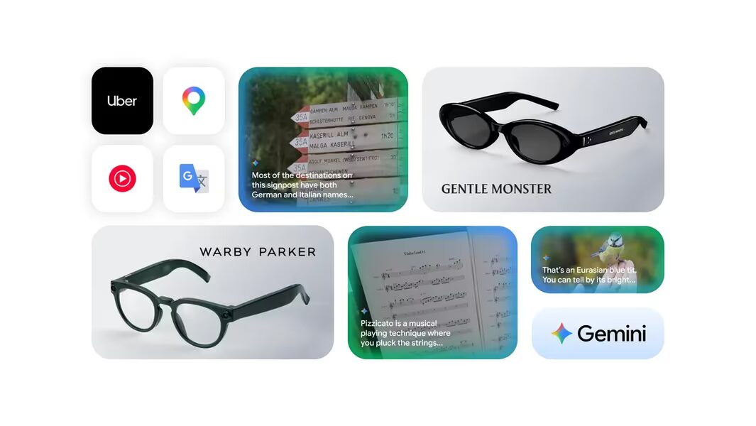 Очки Samsung Galaxy XR с темными линзами