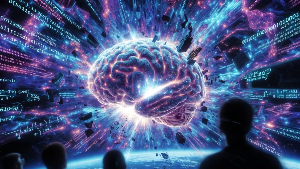 Глава Google DeepMind допустил появление AGI к 2030 году 1 Мозг в центре искусственный нейронный чат DeepMind