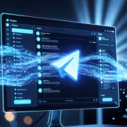 Экран компьютера с интерфейсом Telegram Desktop и прокси