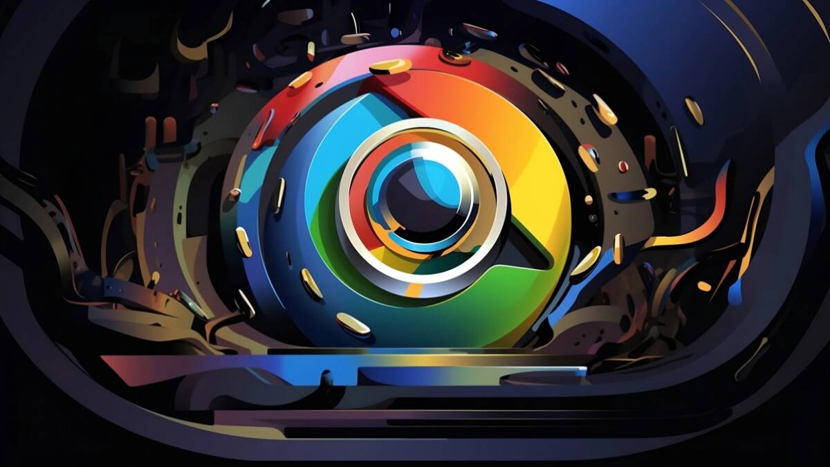 Цветной круглый логотип Chrome без спроса скачивает файлы