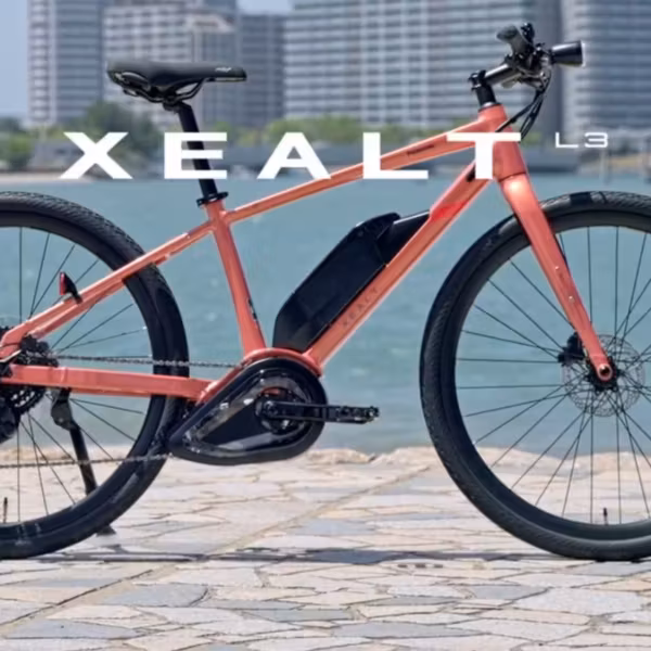 Электровелосипед Panasonic Xealt L3 на берегу