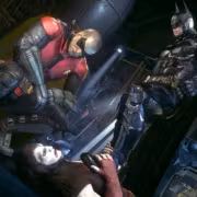 Бэтмен и Джокер в кадре из Batman Arkham Knight