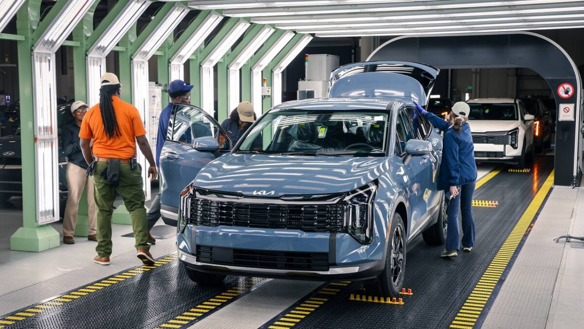 Kia запустила производство Sportage Hybrid в США