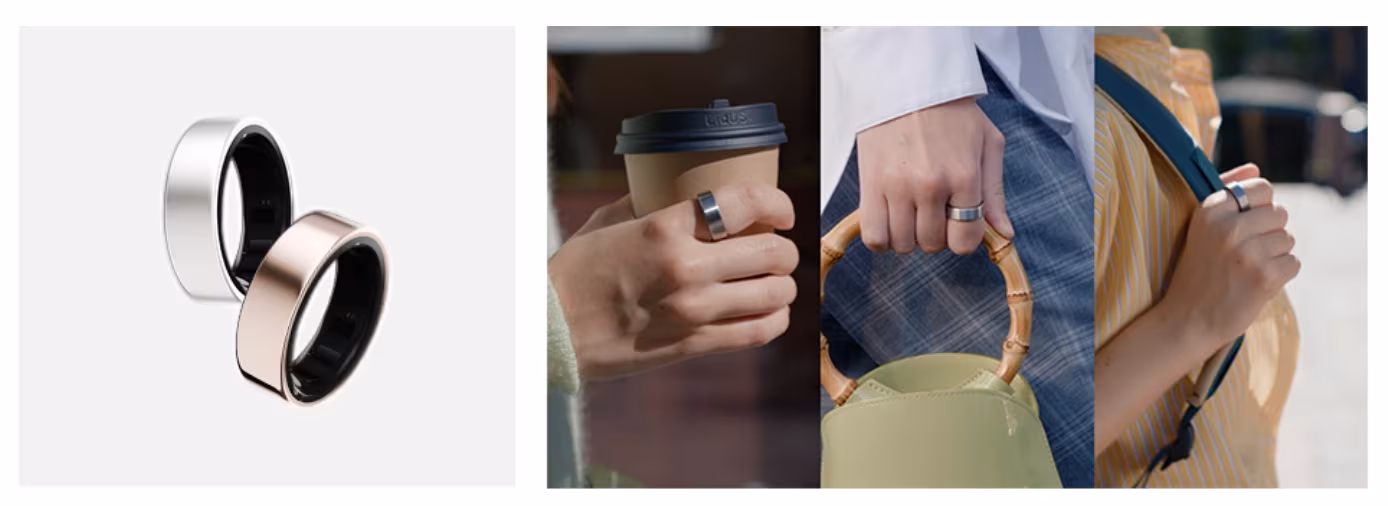 Кольца и часы Sharp Karada Mate Watch в разных условиях использования