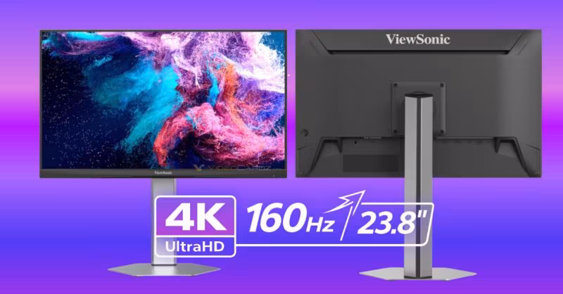 Монитор ViewSonic VX24G26J-4K получил 4K и 160 Гц